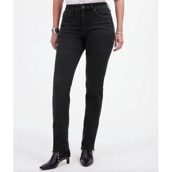 NWT Madewell The Petite Curvy Stovepipe Jeans Womens 32 32P Armand Wash NS092 - Picture 1 of 11